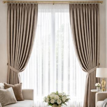 pleated curtains - Dubai Curtains Shop